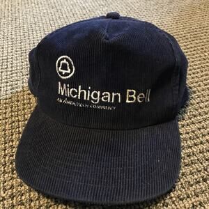 Michigan Bell Ameritech OSFA Blue‎ Corduroy Hat